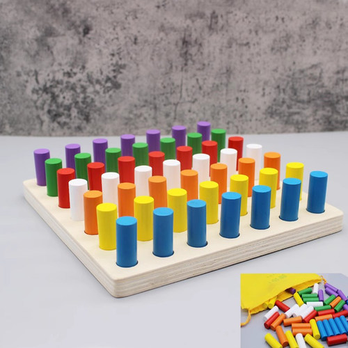 儿童圆柱插棍感统专注力益智玩具