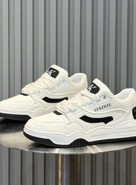 小白男鞋2025秋冬季新款低帮板鞋男士真皮软底运动明星同款休闲鞋