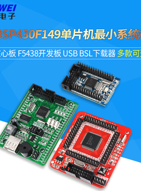 MSP430F149单片机小系统板 核心板 F5438开发板 USB BSL下载器