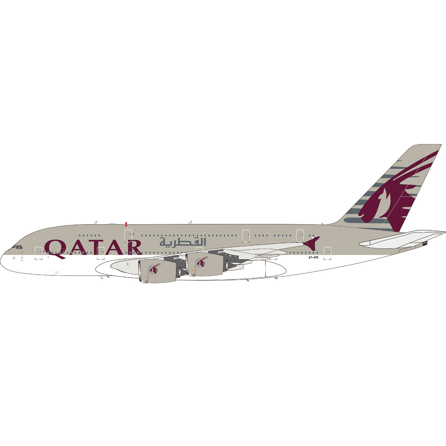 AV1400A380合金飞机模型可拆