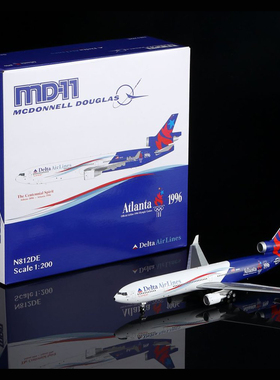 SQ Wings 1:200 美国达美航空 麦道 MD-11 N812DE 合金 飞机模型