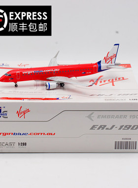 JC Wings 1:200 维珍蓝航空 巴西ERJ-190 VH-ZPI 合金 飞机模型