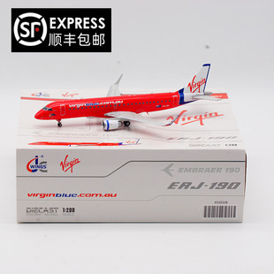 Wings 巴西ERJ 200 190 维珍蓝航空 ZPI 飞机模型 合金