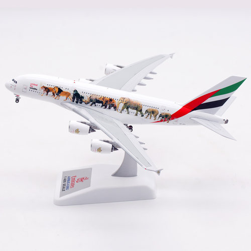 阿联酋航空 A380 A6-EEI 动物1号 1:400 合金飞机模型 磁吸起落架
