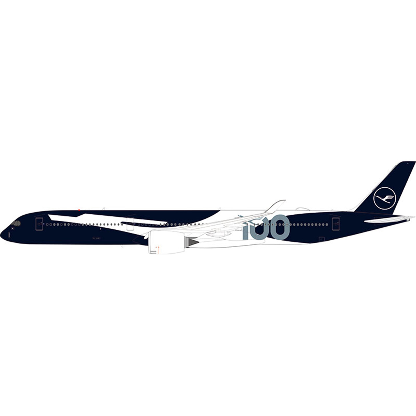 汉莎A350-1000100周年客机模型