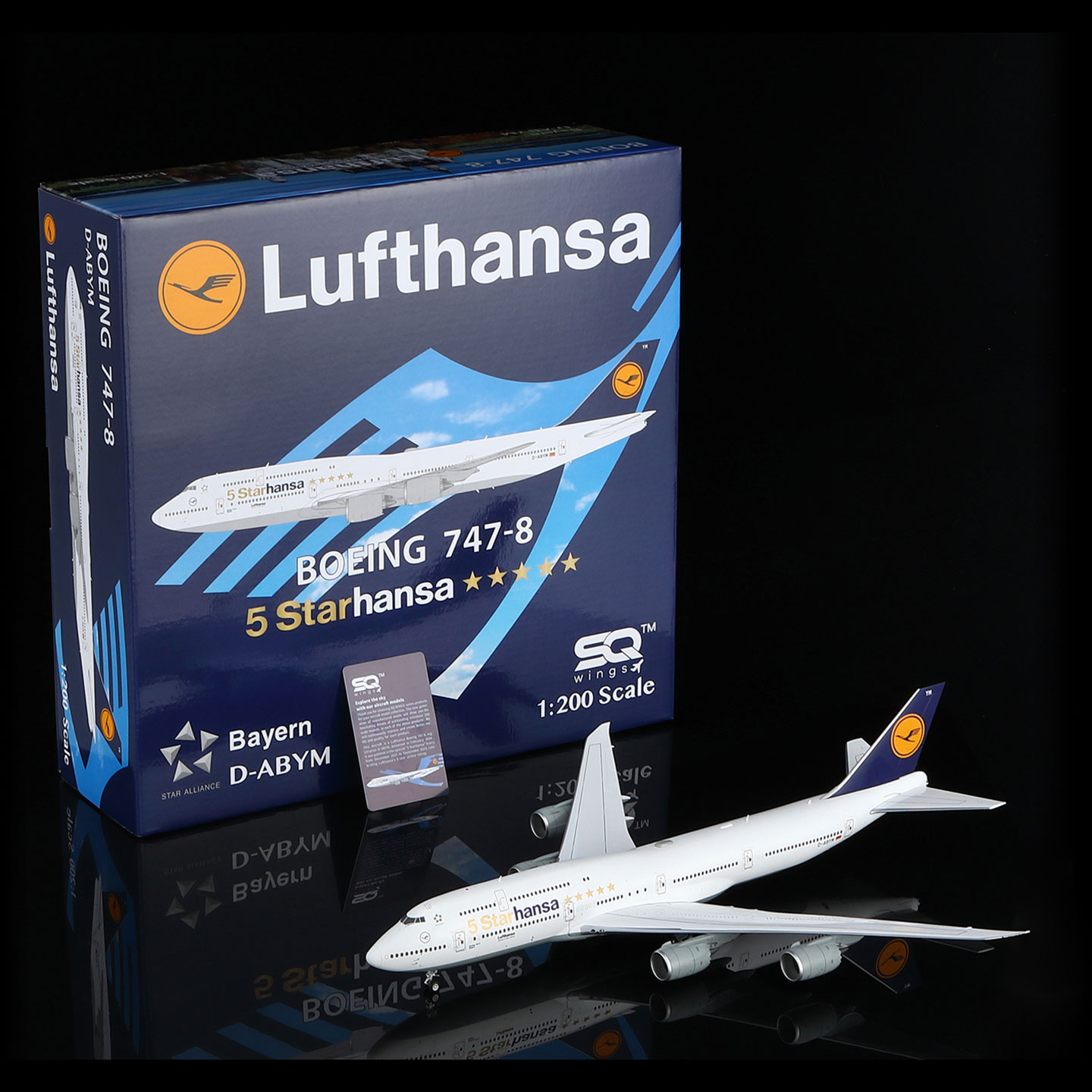 SQWings波音747-8合金飞机