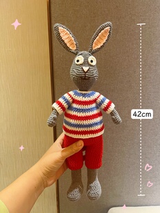 成品毛线编织卡通玩偶吊脚丑萌青蛙绘本皮普和波西