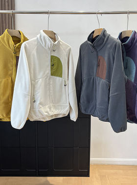 超好看防风摇粒绒外套2025新款户外运动登山徒步保暖内搭上衣