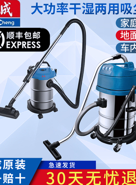 东成工业吸尘器FF-1W-15/30大功率干湿两用家用大功率吸尘器两用