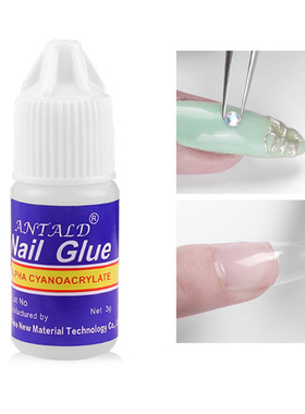 5 Bottles/Set Nail Art Glue Tips Tool Fake Nails Glue/指甲胶