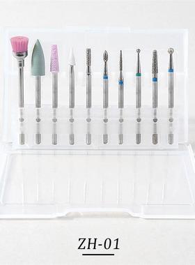 10/set Nail Art Grinding Drill Bits Electric Manicure Machin