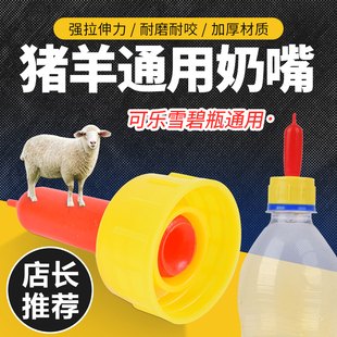 兽用羊奶嘴羔羊喂奶器喂猪用小羊羔专用加厚奶瓶动物奶嘴喂奶神器