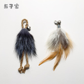 与子家猫玩具逗猫棒替换头铃铛羽毛挂件猫用品小猫咪自嗨解闷神器