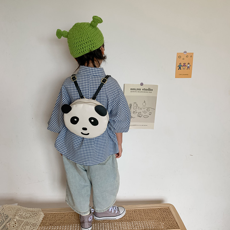 卡通熊猫幼儿园书包儿童宝宝迷你轻便可爱小背包外出男女童双肩包