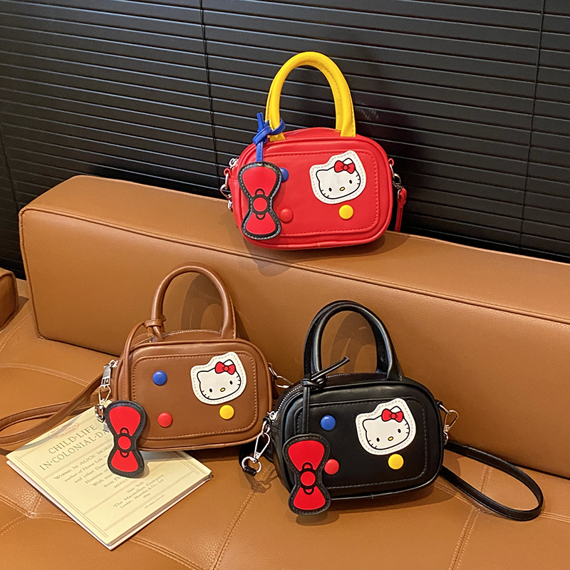 可爱儿童猫咪手提包外出斜挎包