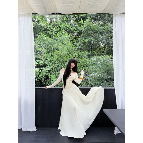 温柔风秋季女气质两件套长裙