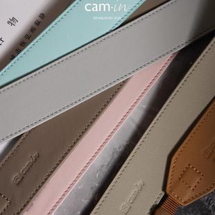 cam 微单单反相机肩带挂脖挂绳cs181 in真皮纯手工牛皮照相机背带