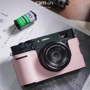 camin swift真皮手工富士x100vi相机皮套手柄保护套底座x100六代