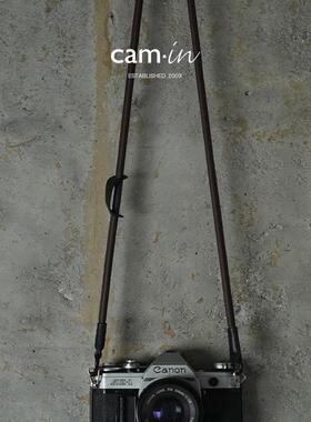 cam-in意大利真皮swift牛皮相机背带 快拆多接口相机肩带斜跨挂带