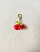 手作红石榴拉链扣 饰品工艺品小礼品 包挂挂件饰品水果食玩配件装