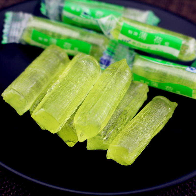 四川特产老式薄荷棍糖500g克清凉爽口糖传统儿时童年的糖果