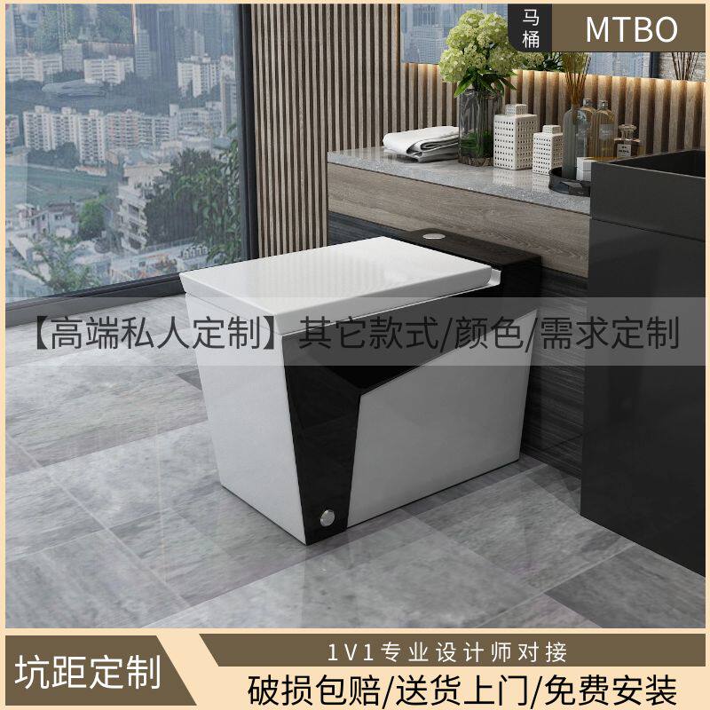 抽水马桶卫生间坐便器触摸脚触冲水超大冲力静音不带水箱无需插电