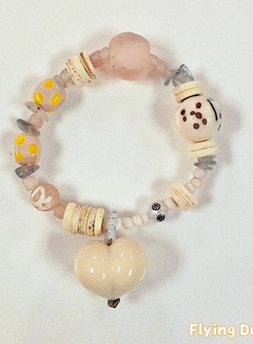 屁桃小粉 手链 珠子手环 设计风 可定制 flying design
