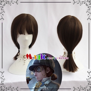 第五人格cos假发佣兵奈布推理先生奶布二周年cospaly假发男女通用