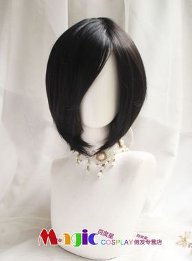 无畏契约 VALORANT cos 假发 黑色侧分短发 VIPER 毒蛇