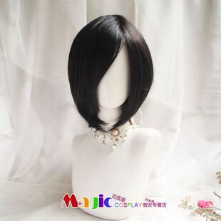 无畏契约 VALORANT cos 假发 黑色侧分短发 VIPER 毒蛇