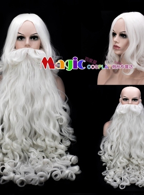 哈利波特 Albus Dumbledore 阿不思·邓布利多 cos假发 白色 胡子