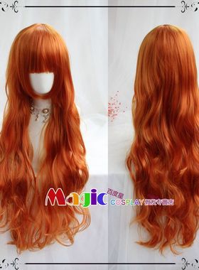海贼王 2年后娜美 橘色橙色长卷发 欧律狄刻 武部沙织 COS假发