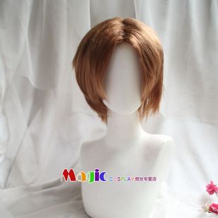 守望先锋 麦克雷 亚麻黄色中分短发cosplay假发 孙策 猫狗日记