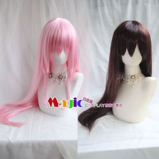 BanG Dream!高松灯cos假发 千早爱音 椎名立希 深棕色长直发