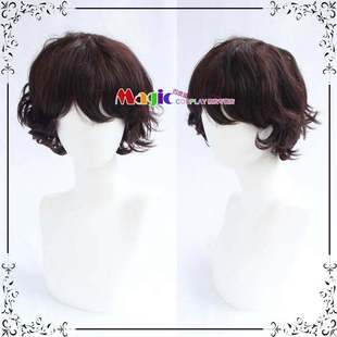 太宰治 深棕短卷 cos假发 伊野尾慧 福尔摩斯神探夏洛克 假毛