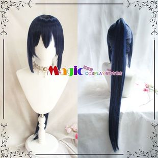 松浦果南 Lovelive!Sunshine!! 果南 Aqours cos假发 深蓝色马尾