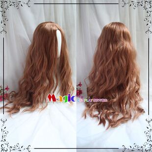 第五人格心理学家cos假发 春日序曲深渊的呼唤Ⅷ 棕色中分长卷发