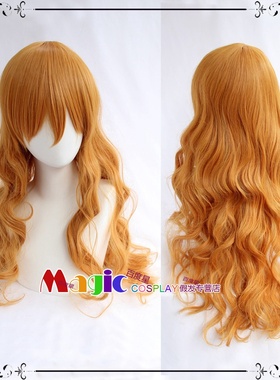 海贼王ONE PIECE 娜美 Nami 橘黄色长发 卷发 COS假发 现货假毛