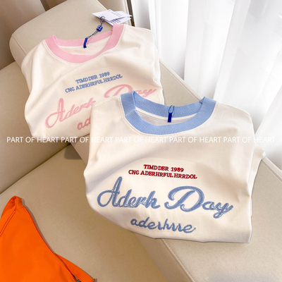 正品ader拼色短袖T恤女