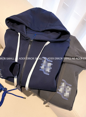 ader error small秋季卫衣周年限定字母刺绣开衫宽松男女外套上衣