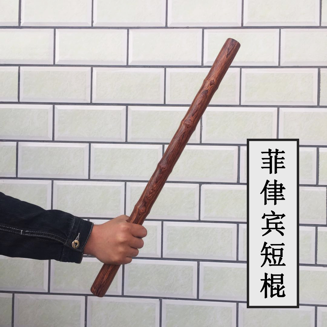 防身武器鸡翅木菲短棍木质鞭锏大叶黄花梨实心棒硬实木防身棍