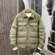 保暖90白鸭绒工装 翻领轻薄羽绒服男宽松休闲时尚 外套潮 新款 冬季