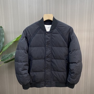 新款 设计感工装 日系韩版 时尚 潮流鸭绒外套 男棒球领羽绒服短款 冬季