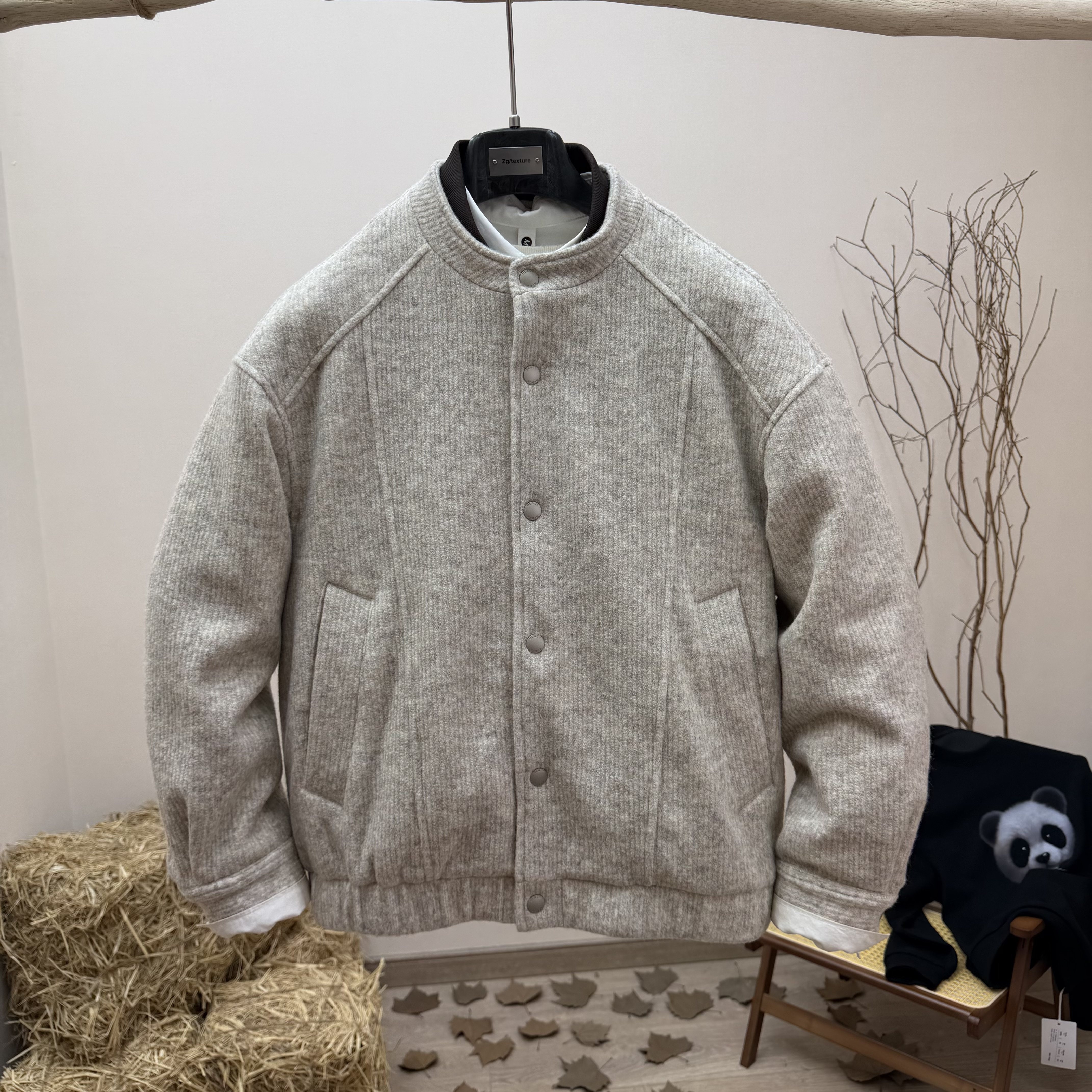 冬季新款美式韩版立领羽绒服男士假两件高品质保暖短款羽绒外套潮