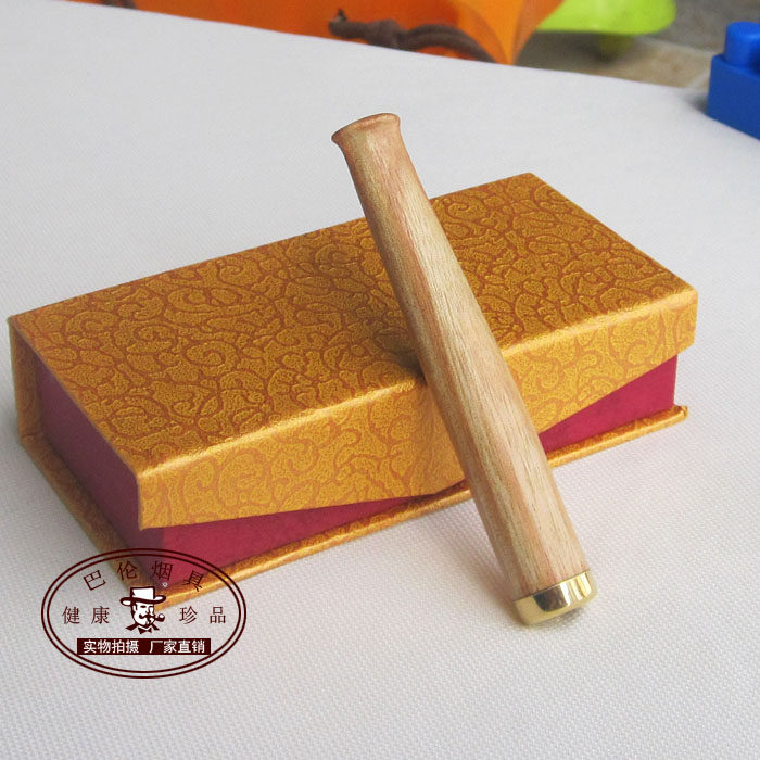 包邮 香樟木过滤烟嘴 原木拉杆式多重过滤嘴 清洗换芯型