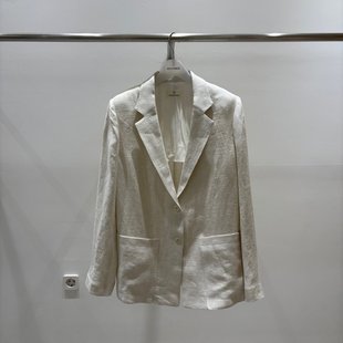 WOODSAGE 25SS新品亚麻西装外套