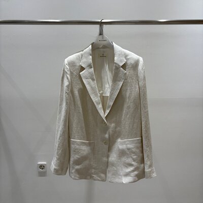 WOODSAGE 25SS新品亚麻西装外套