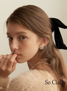 So Cially | TATIANA 23秋韩国设计师品牌代购珍珠耳钉气质百搭