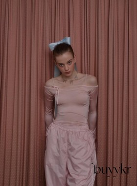 buyykr | pehrt 23春夏韩国设计师品牌代购一字领贴身长袖上衣