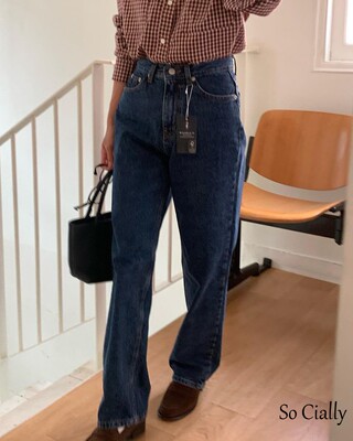 Cially韩国代购FEBRUARY11牛仔长裤 不支持退换